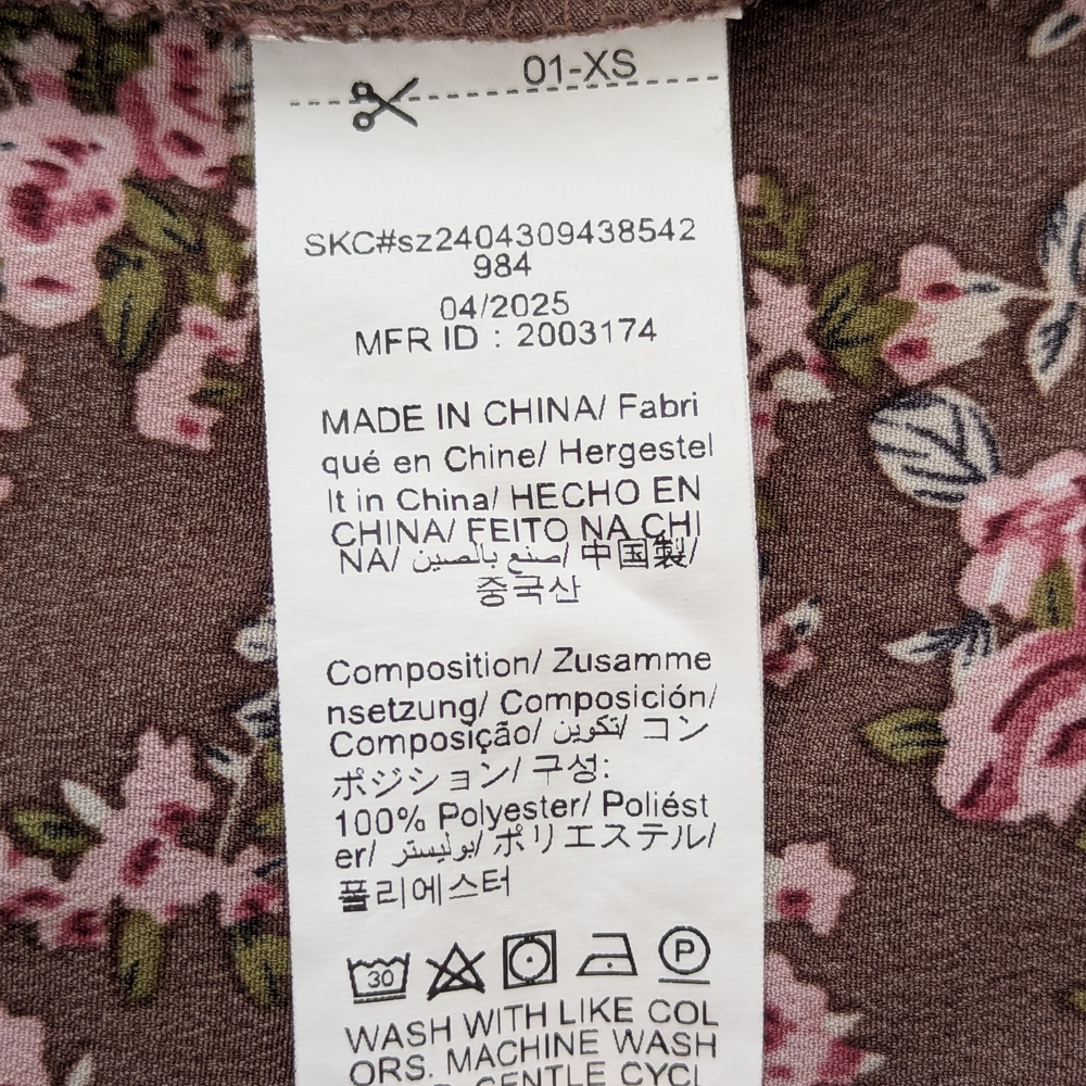 NWOT Off Shoulder Floral Maxi Dress Spring Cottagecore Festival Boho Western XS - Picture 16 of 16